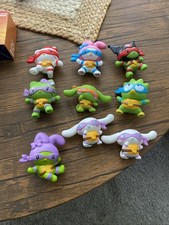 2025 Teenage Mutant Ninja Turtles Hello Kitty Happy Meal Toys Lot Of 8