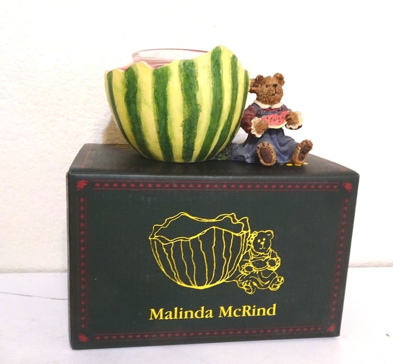  Boyd Bears & Friends Malinda McRind Votive candle #27771 2004 w/box Watermelon