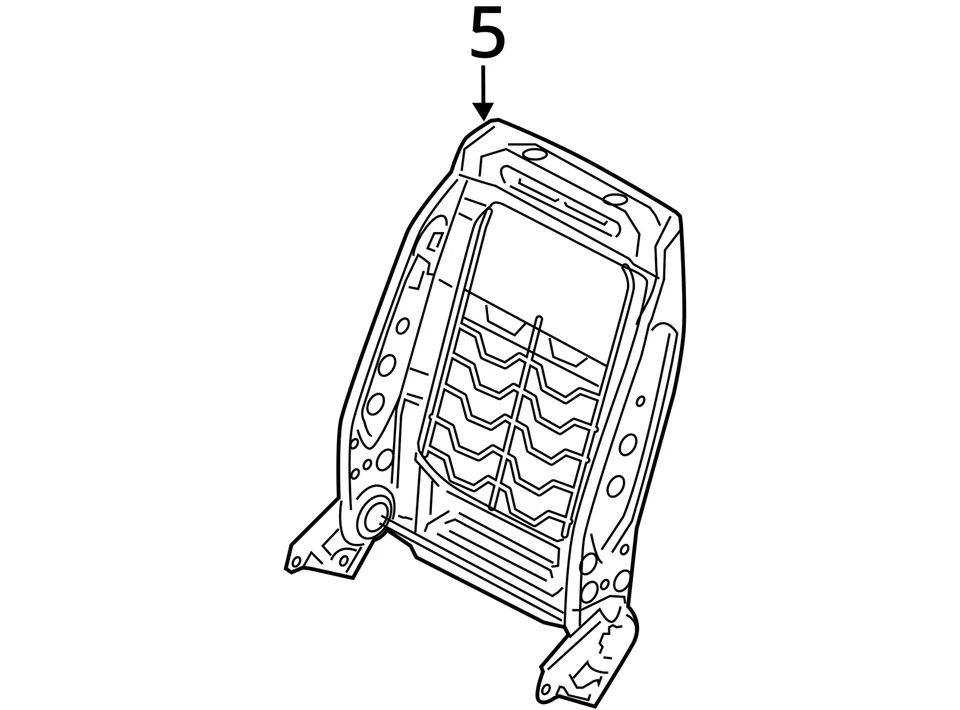 CHRYSLER FRONT SEAT BACK FRAME 4610332AC NEW OEM 4610332AC - Imagem 3 de 3