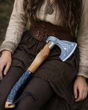 Hand Forged Carbon Steel Tactical Axe NORSE RAGNAR TOMAHAWK AXE  Sheath
