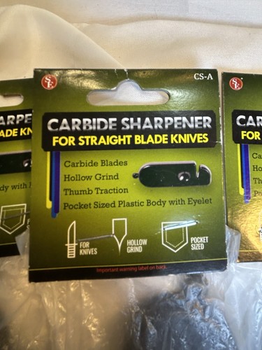 Messerschärfer 4 Stück Hartmetall Taschenformat für gerade Klinge Messer Camping - Bild 2 von 4