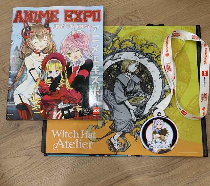 Anime Expo 2025 AX 25 Exclusive Event Program & Tote Bag & Lanyard