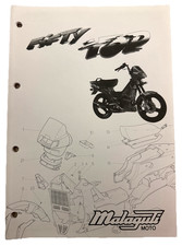 Catalogo Illustrato TELAIO-MOTORE MALAGUTI FIFTY TOP 50 Epoca ORIGINALE