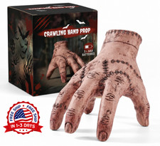 Halloween Animatronic Crawling Zombie Hand - Sound-Activated Creepy Motion Eff