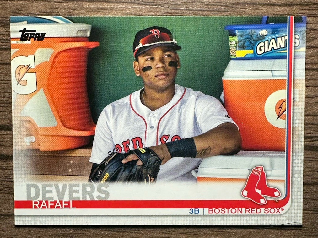 2019 Topps #228 Rafael Devers SP Photo Image Short Print Variation Red Sox