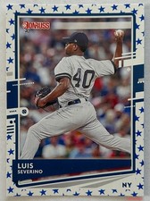2020 Donruss LUIS SEVERINO #73 Independence Day Athletics