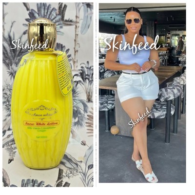 White AMOS Snow Whit Lotion With Vit. C + Collagan 500ml  100% Satisfaction X1