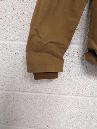 Timberland Canvas Chore Work Jacket Tan Brown Cord Trim Check Lined Cotton - L - Picture 5 of 11