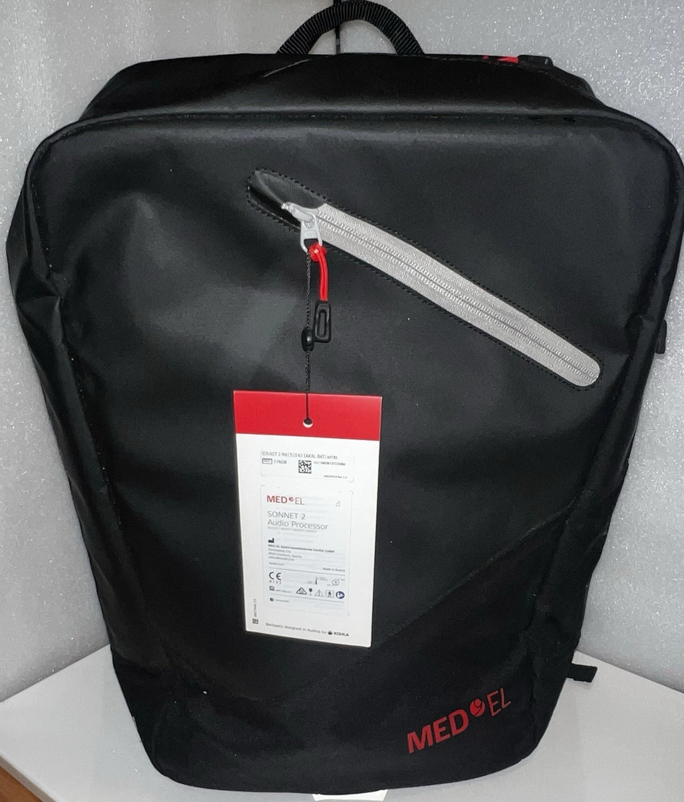 Kohla Austria 25L Black Hiking Backpack Travel Water Resistant Removable Strap