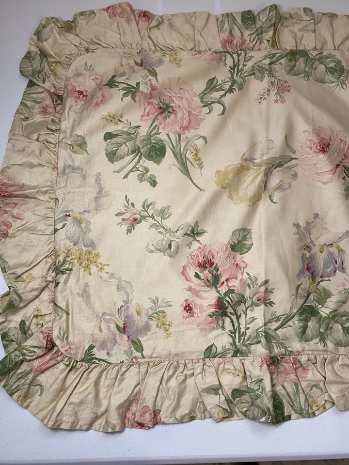 Fundas de almohada estándar vintage Ralph Lauren "Therese", nuevas sin etiquetas (paquete abierto) Foto 4 de 4