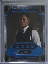 2025 James Bond Black Diamond Blue Sapphire Relics /10 Quad as Daniel Craig 02aj
