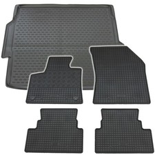 Gummi Kofferraumwanne Fußmatten für Opel Grandland X 2017- Set Passform Matten W