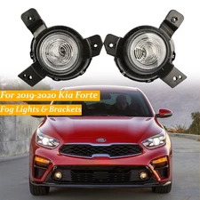 Fog Lights Lamps Assembly Driver and Passenger Side For 2019 2020 Kia Forte