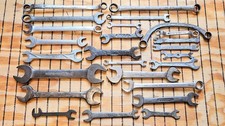 Mixed Lot Of 24 Vintage Wrenches