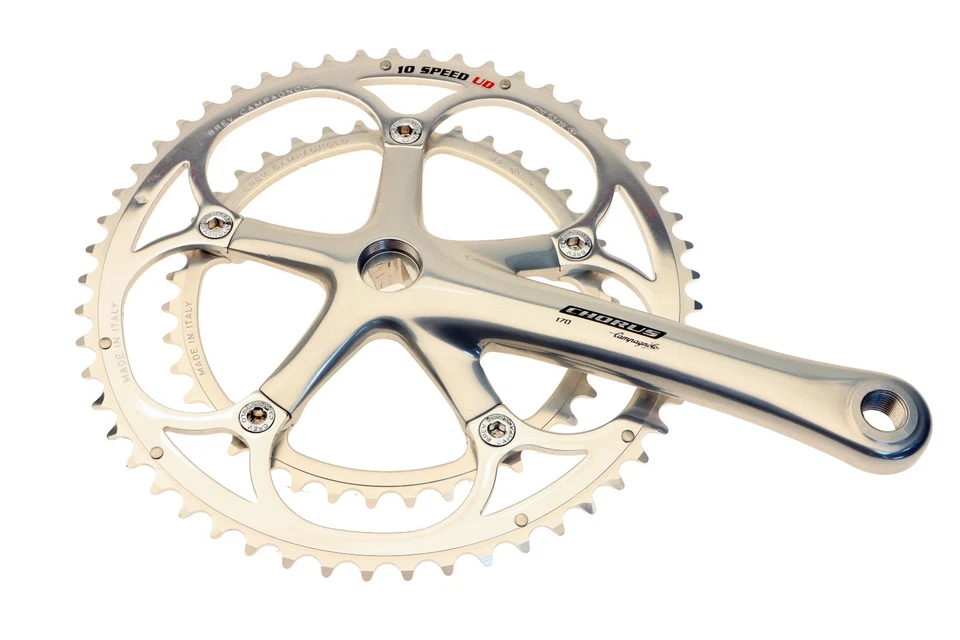 Campagnolo Chorus Crankset 10 Speed 53/39T 170mm Silver Alloy 2000 NOS NEW - Image 3 of 4