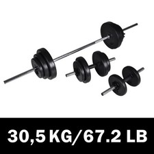 Barbell +2 Dumbbell Set 30.5kg – Online Great Deals