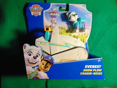NEW Paw Patrol EVEREST SNOW PLOW Tractor Vehicle with Action Figure Toy