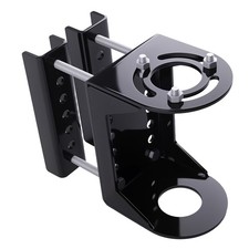 Heavy Duty Trailer Jack Mounting Plate for A-Frame 3-Bolt Pattern Black Steel