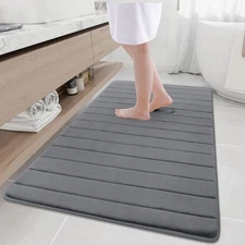 Buganda Memory Foam Bath Mat, 59 x 34, Ultra Soft and Non-Slip Bathroom Rugs,...
