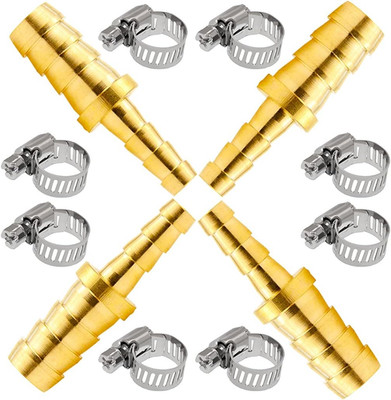Beduan Brass Hose Barb Reducer, 5/16'' to 3/16'' ID, Reducing Fitting Splicer Mend