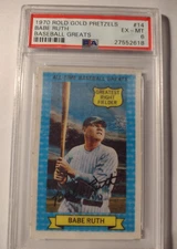 1970 Rold Gold Pretzels Babe Ruth Mint 8