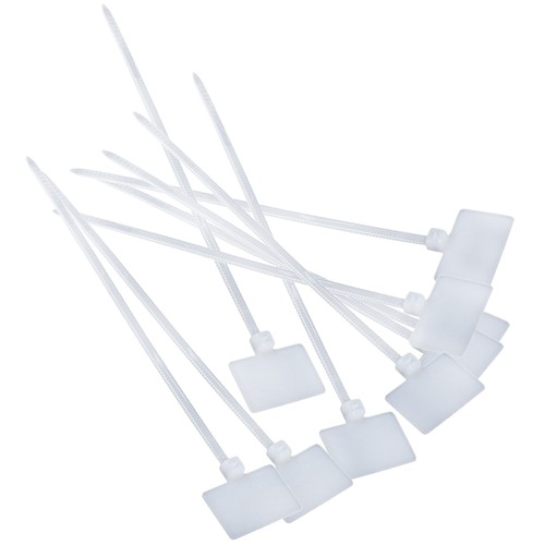 50 pièces étiquette d'attache de câble en nylon autobloquante garniture de fermeture à glissière étiquette de ligne d'emballage B4K46862
