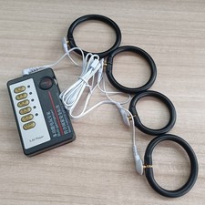 E-Stim Shock Penis Cock Rings Set Male Enlarger Enhancer Power Device Stimulate