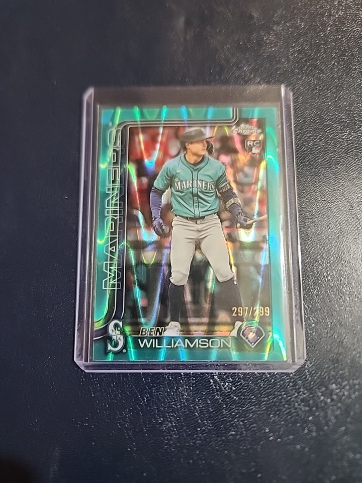 2025 Topps Chrome Update Ben Williamson Aqua Ray Wave Refractors #USC168 #/199