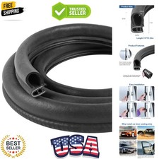 Automotive Door Weather Stripping 11Ft Car Door Rubber Edge Trim Seal Strip G...