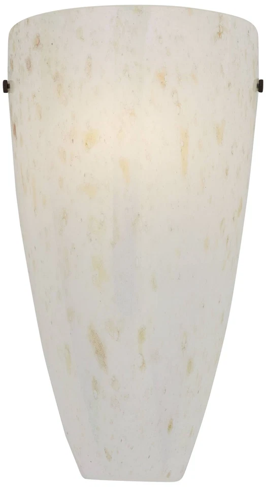 Luminária de parede moderna Emelle arandela vidro âmbar com fio 7" luminária para quarto - Imagem 2 de 4