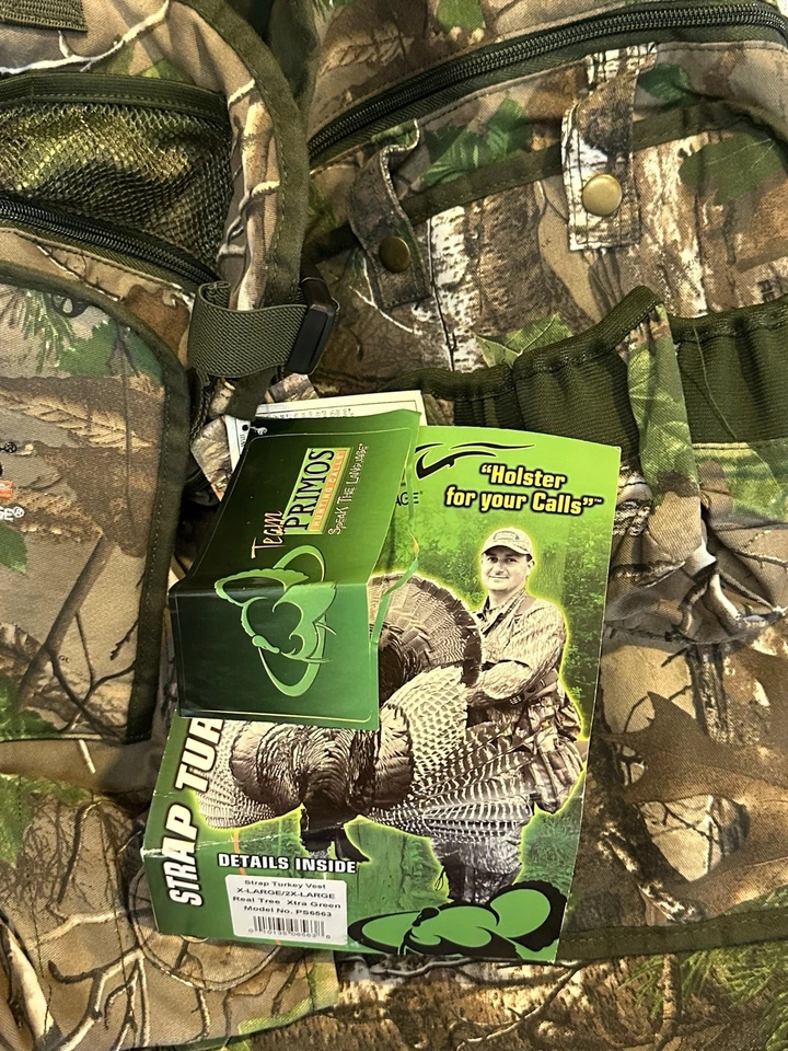 Primos Rocker Strap Turkey Vest Mossy Oak Obsession FlipDown Lounge Seat XL-2XL - Image 3 of 4