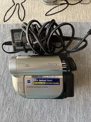 Sony Handycam Hybrid DCR-DVD650 Camcorder, Tested! w/battery&Sony Power/Charger