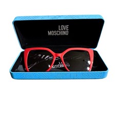 Rare Love Moschino MOL067/S Red Gradient Sunglasses Discontinued NEW w/ Case