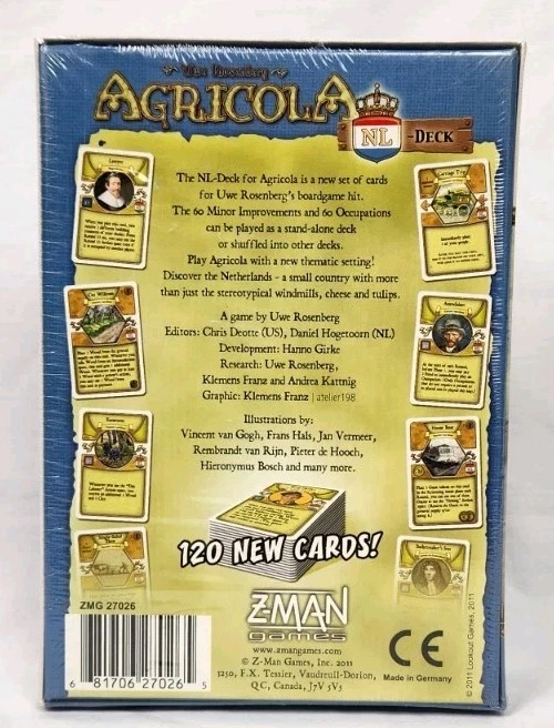 AGRICOLA NL Deck Expansion Z-Man Games 2011 Uwe Rosenberg Brand New Sealed - Image 2 of 3