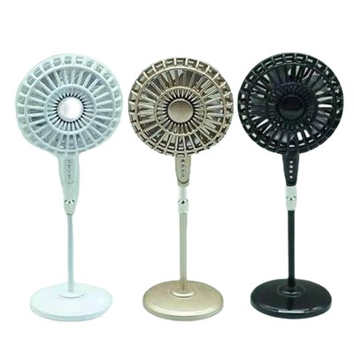 Legierung Kupfer Boden Standventilator Modell Möbel Miniatur für 1:12 Puppenstube
