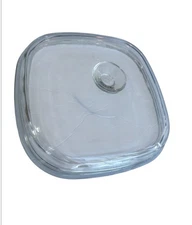 Vintage Casserole Lid A-12-C Smooth Clear Glass Corning Corelle Replacement Lid
