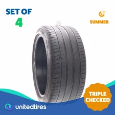 Set of (4) Used 325/35ZR22 Michelin Pilot Sport 4 S MO1 114Y - 5.5/32