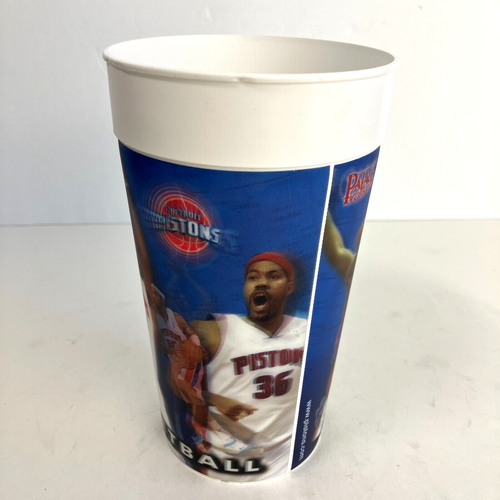 Detroit Pistons Cup weiß Kunststoff Souvenir Cup 32oz NBA Vintage Made in USA - Bild 3 von 7