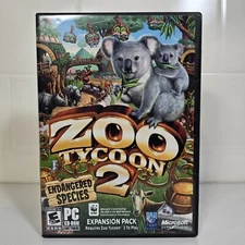 Zoo Tycoon 2 Endangered Species Expansion Pack (Microsoft 2005) PC Game ~ NEW