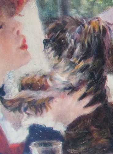 Renoir La Femme Au Chien Reproduktion Gemälde 14" x 12" Rahmen - Bild 2 von 8