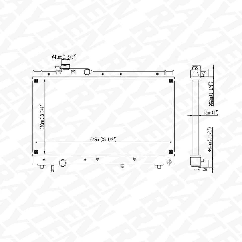 1748 Radiator for Toyota Celica 1994 1995 1996 1997 1.8 L4 Foto 2 de 3