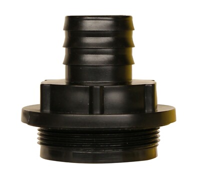 RBI125F Rain Barrel Inlet Buttress Adapter(2'' Fine Thread Bung Cap 1-1/4'' Barbed