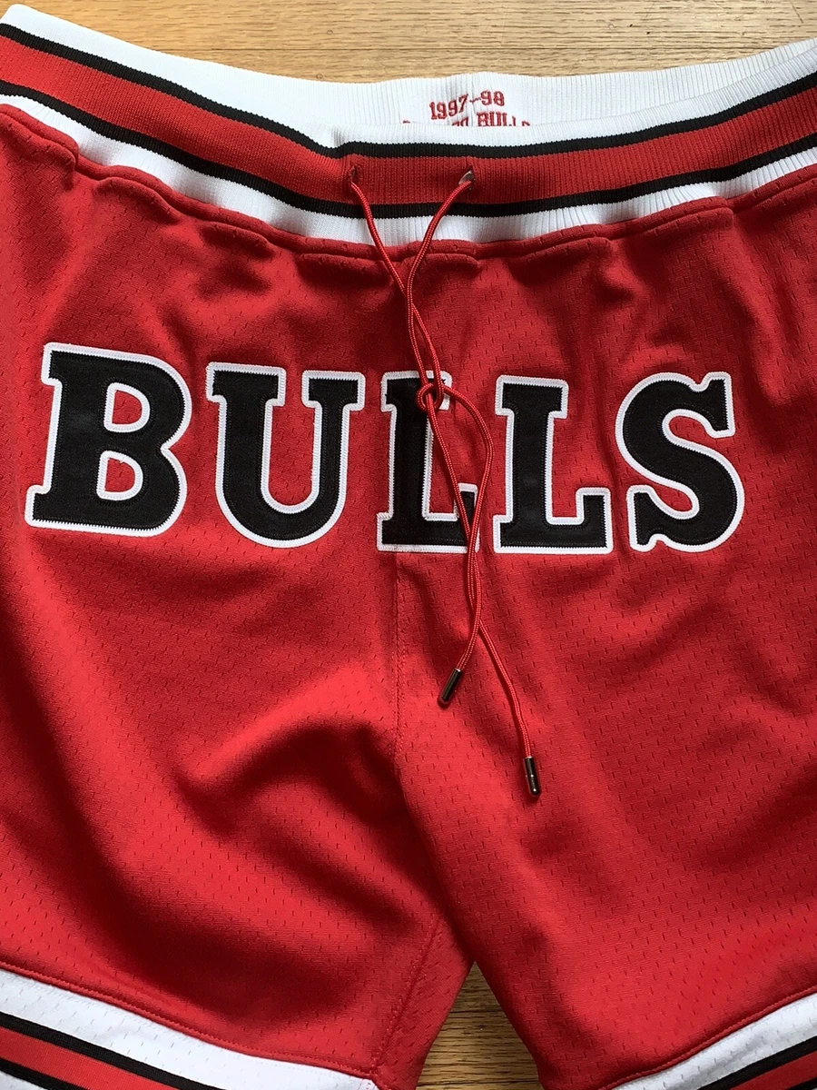 Just Don x Mitchell & Ness NBA Chicago Bulls Basketball Shorts. Sz