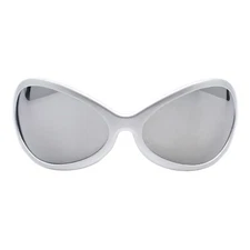 Wide Oversized Sunglasses Wrap Around Shield Oval Butterfly Bug Eye UV400