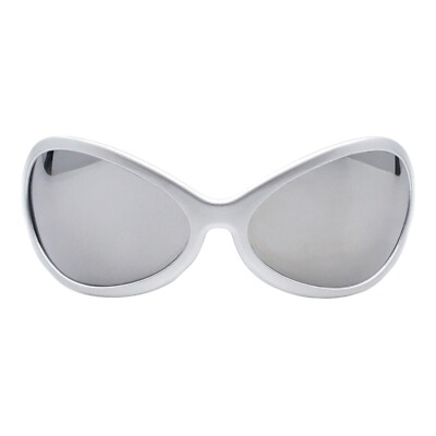 Wide Oversized Sunglasses Wrap Around Shield Oval Butterfly  display picture 1