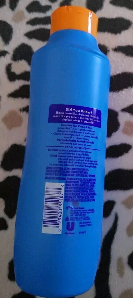 Suave for Kids Niños 3 en 1 Champú Acondicionador y Jabón Corporal Wacky Melon 22.5 floz Foto 3 de 4