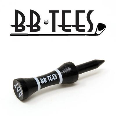 25 Genuine BB Tees Bamboo Golf Castle Tee White 31mm 51mm Sustainable