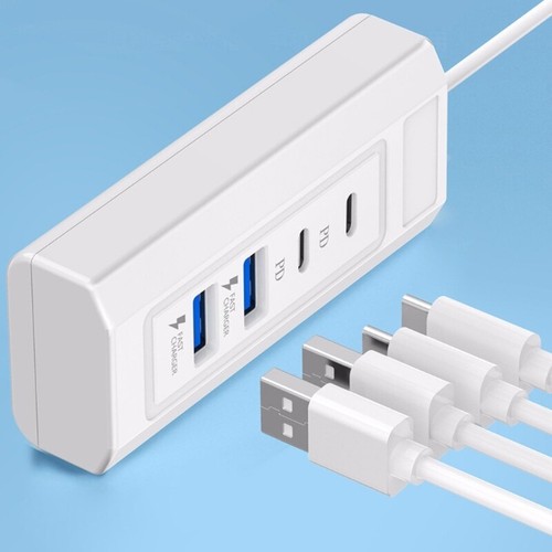 USB Charging Station With 2 Type C And 2 USB Ports For School Or Dorm Charger - Picture 7 of 8