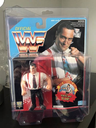 Hasbro IRS 1993 Blue card WWF WWE Wrestling...