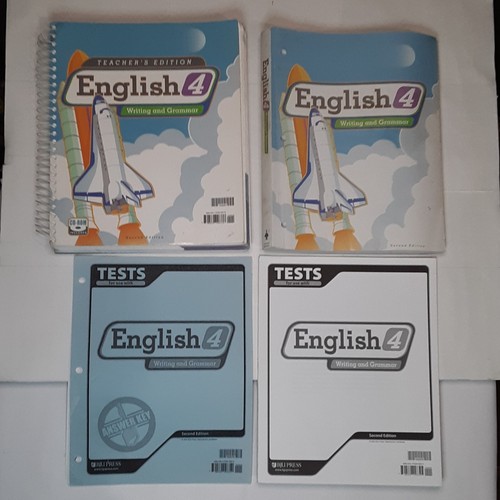 BJU Bob Jones English 4th Grade Teacher Ed W CD Student Wrkbook Test BJU Bob Jones English 4th Grade Teacher Ed W CD Student Wrkbook Test